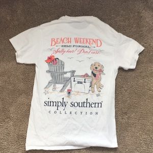 white simply southern collection t-shirt